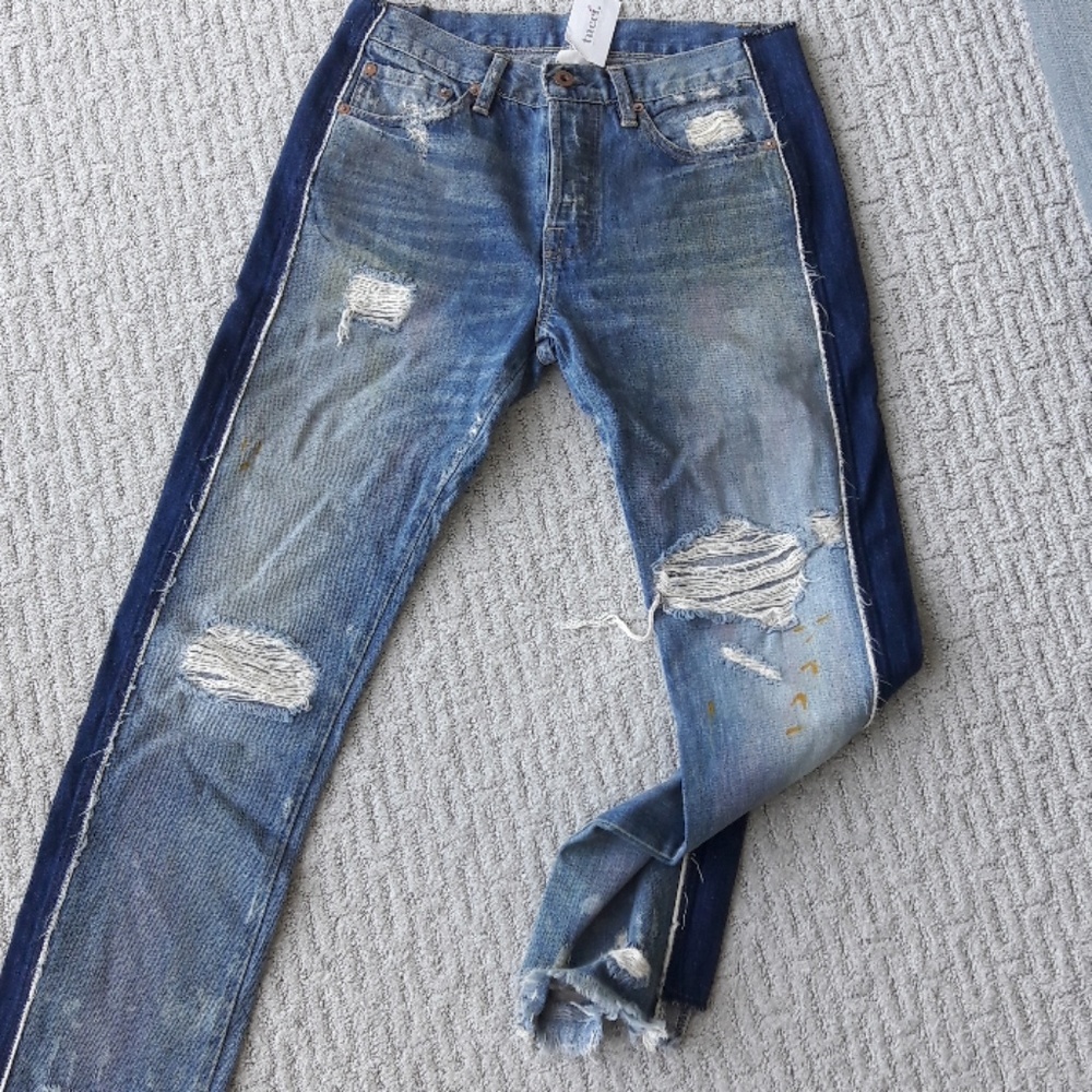 NSF size 27 distressed jeans